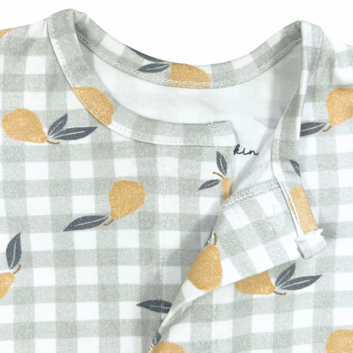 Gingham Pears Romper