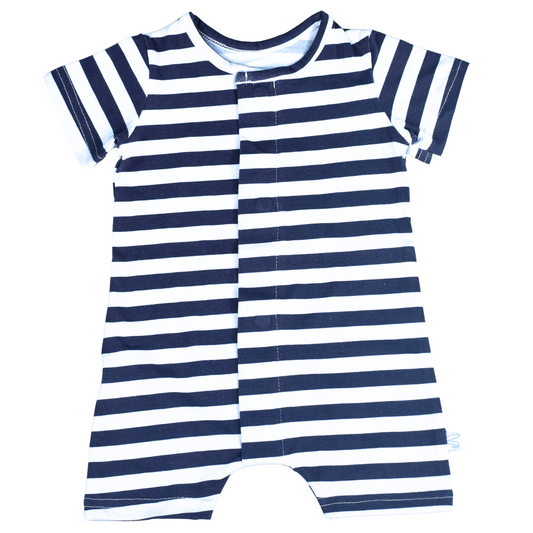 Navy Stripe Summer Romper