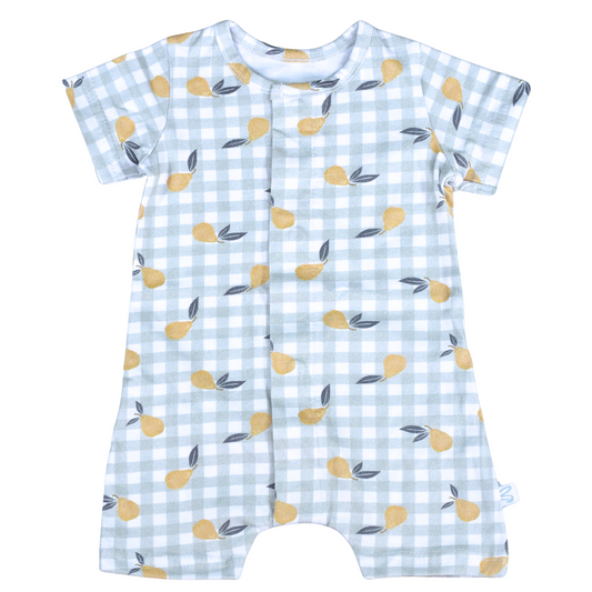 Gingham Pears  Summer Romper