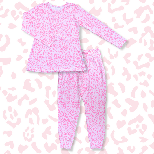 Pink Leopard - Nursing Sleepwear