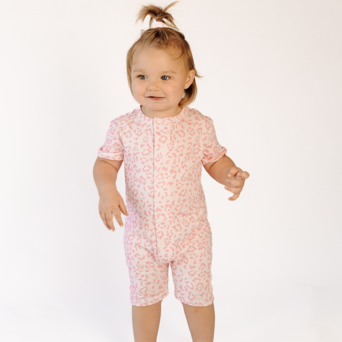 Pink Leopard Summer Romper