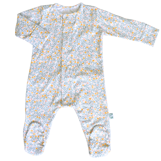 Sage Floral Romper