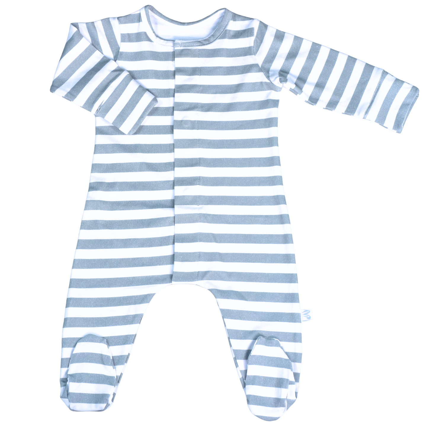 Sage Stripe Romper