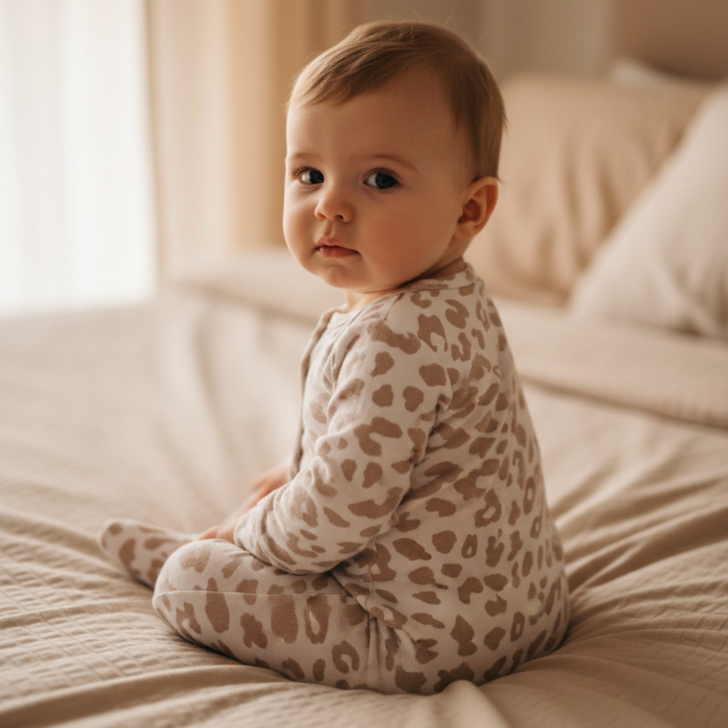 Oat Leopard Romper