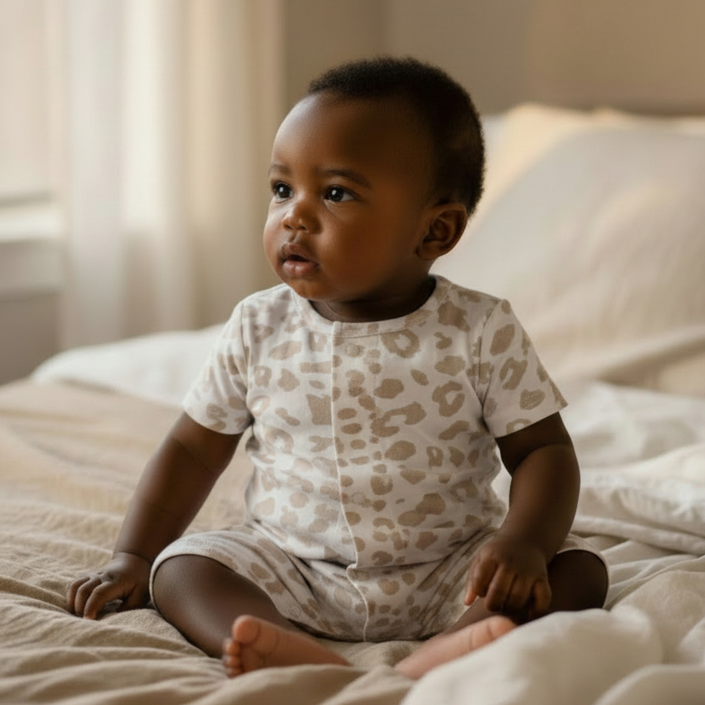 Short Sleeve Magnetic Baby Romper | Easy Dressing for Babies