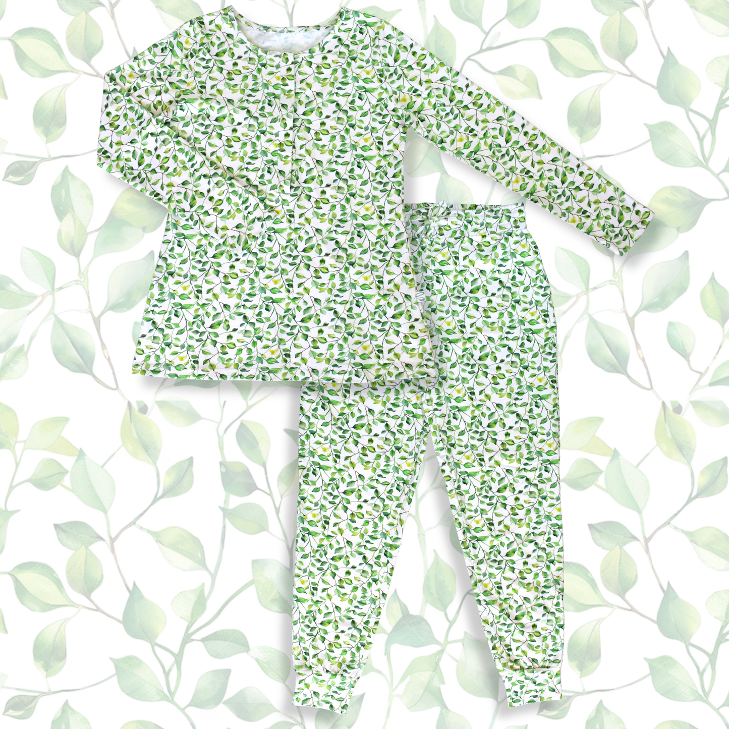 Leaves - Nursing Sleepwear