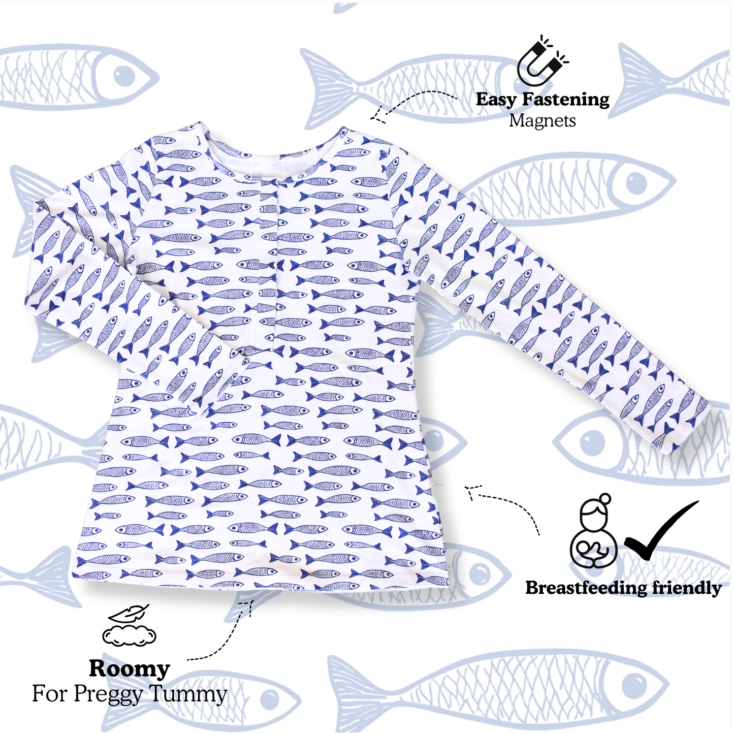 Sardine - Nursing Sleepwear