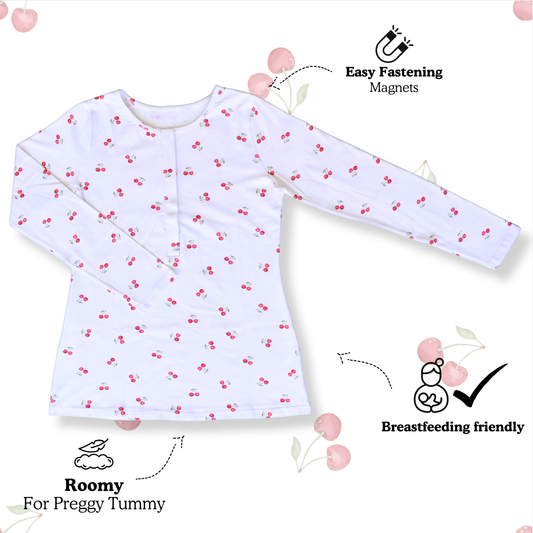Cherry - Nursing Sleepwear