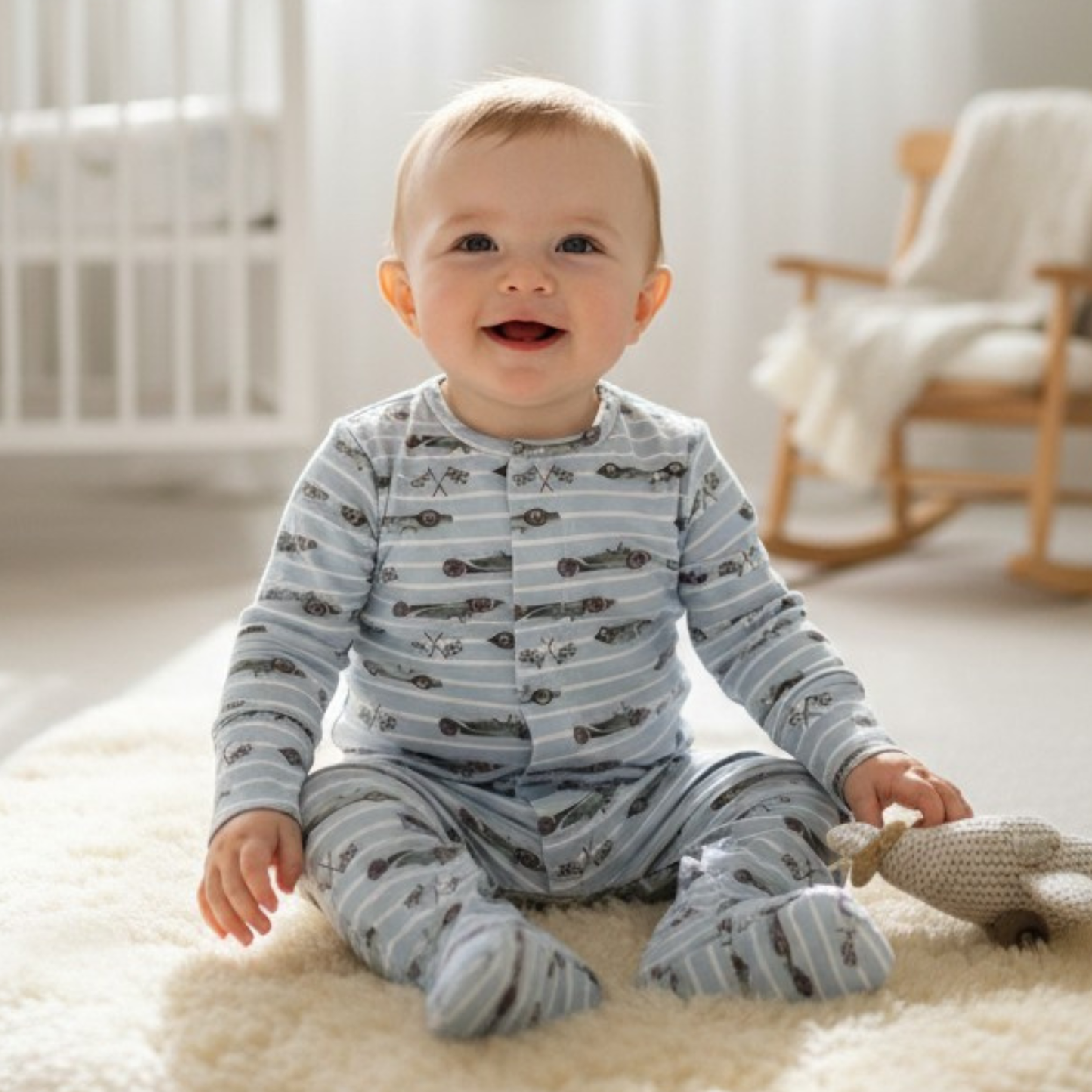 Cars On Stripes Romper