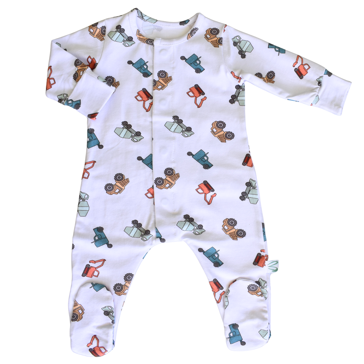 Construction Vehicles Romper