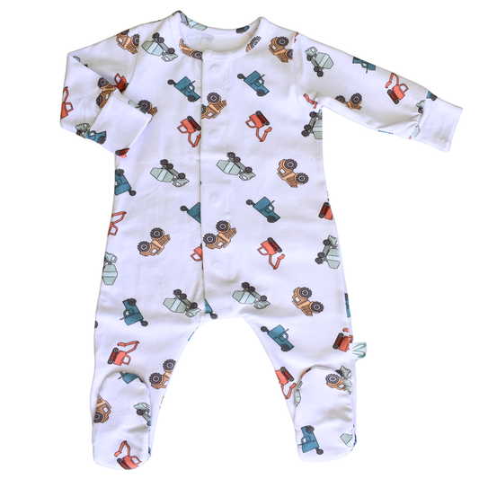 Construction Vehicles Romper