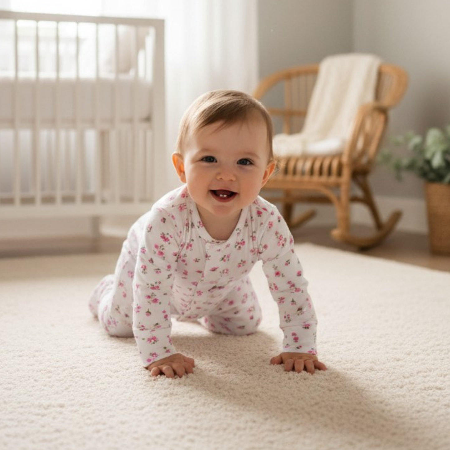 Ditsy Flowers Romper