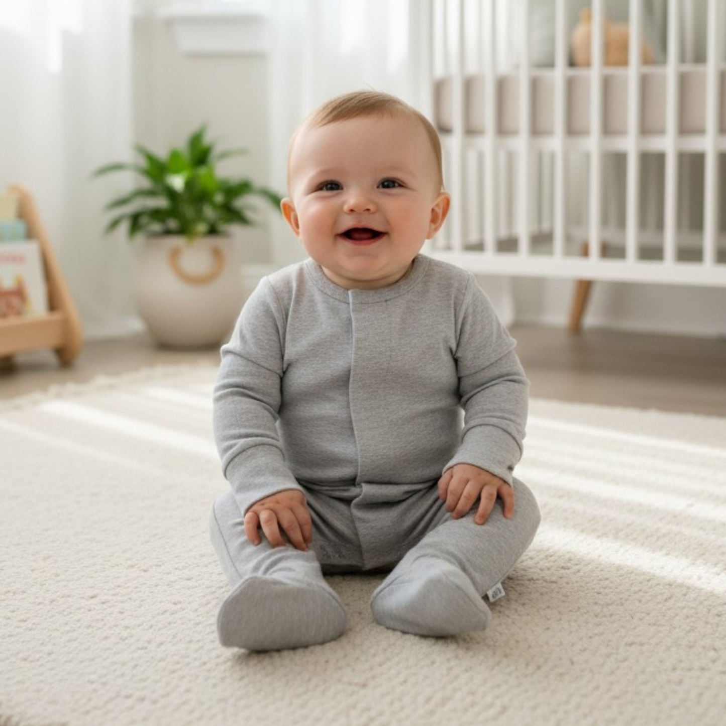 Grey Melange Romper