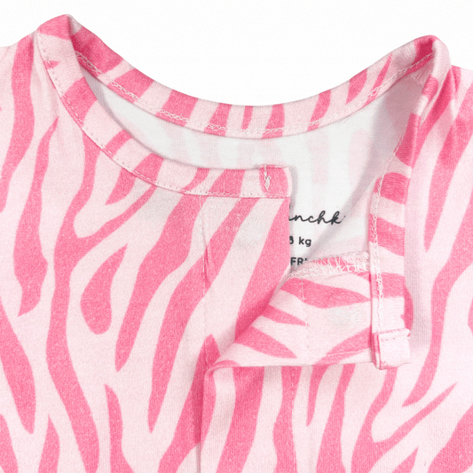 Pink Zebra Summer Romper