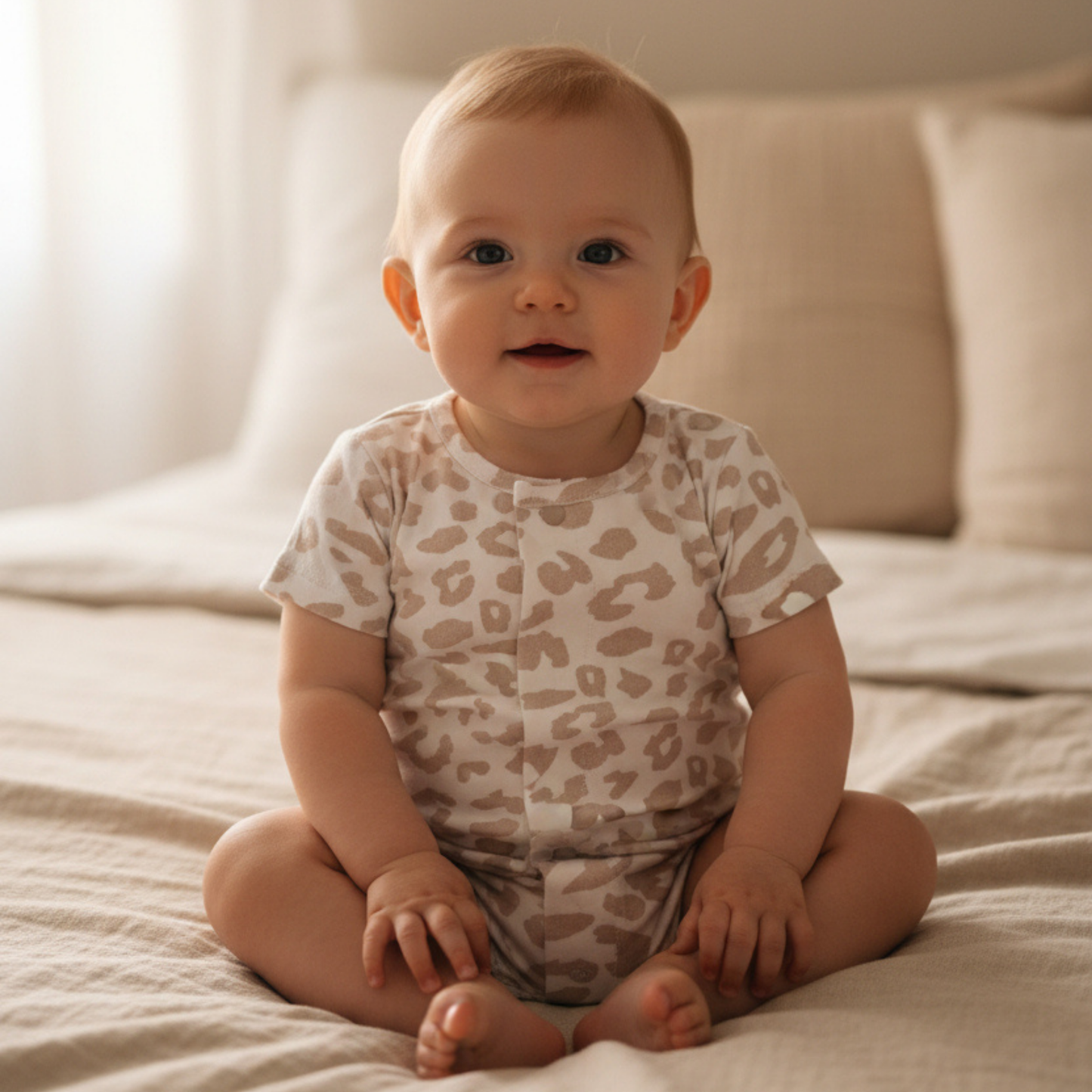 Oat Leopard Summer Romper